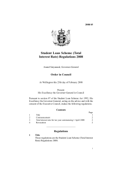 Student Loan Scheme (Total Interest Rate) Regulations 2008