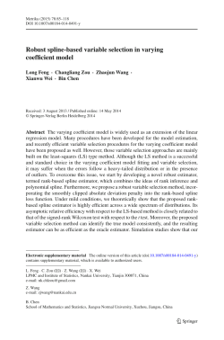 Robust spline-based variable selection in varying coefficient model