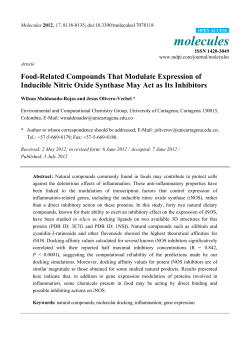 Food-Related Compounds That Modulate Expression of Inducible