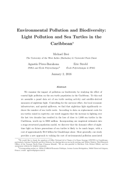 Environmental Pollution and Biodiversity: Light Pollution and Sea