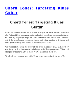 Chord Tones: Targeting Blues Guitar