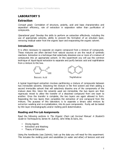 LABORATORY 5 Extraction