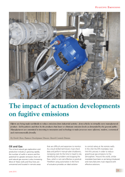 The impact of actuation developments on fugitive emissions