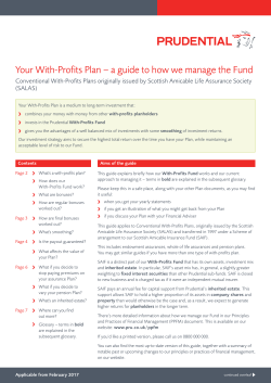 Conventional With-Profits Plans originally issued by