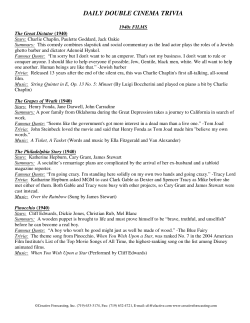 daily double cinema trivia