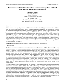 Determinants of Mobile Phone Usage for E