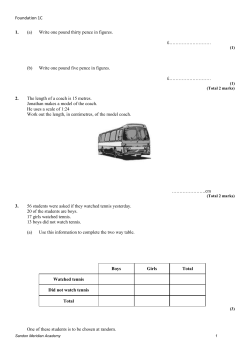Foundation 1C 1. (a) Write one pound thirty pence in figures