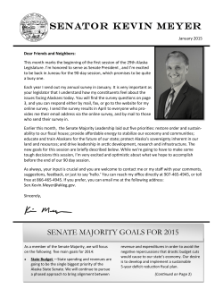 Senator Kevin Meyer - Alaska Senate Majority