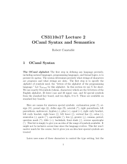 Notes - Cornell Computer Science