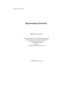 Representing Diversity
