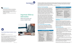 Important 2016 tax information