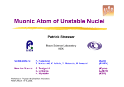 Muonic Atom of Unstable Nuclei