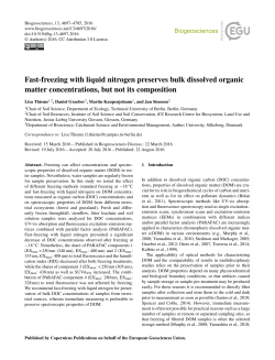 Fast-freezing with liquid nitrogen preserves bulk