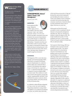 HYDRONEPHROSIS: Natural History, Causes, and