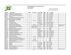 Course Schedule - Leech Lake Tribal College
