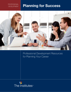 Planning for Success