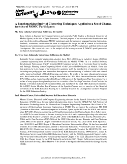 A Benchmarking Study of Clustering Techniques Applied to a Set of