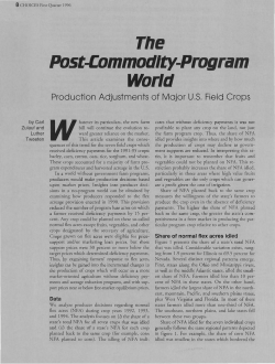 Post-Commodlty-Program World