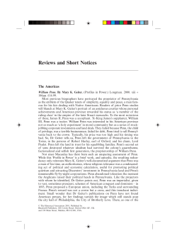 Reviews and Short Notices