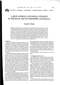 2004. Large Animals and Small Humans in the Rock Art of Northern