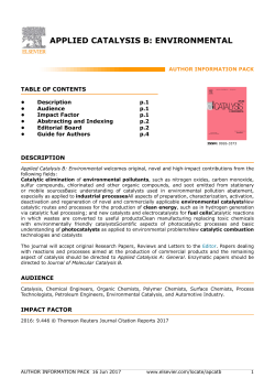 applied catalysis b: environmental