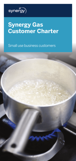 Synergy Gas Customer Charter