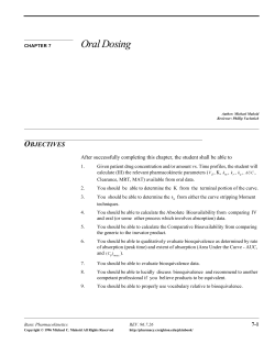 Oral Dosing
