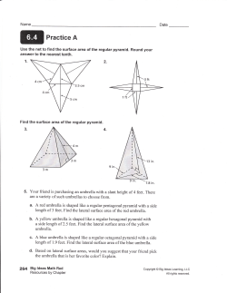 S A and Vol Prisms/Pyr - Fort Thomas Independent Schools