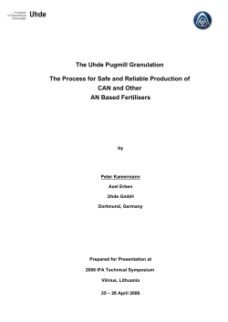Pugmill Granulation - thyssenkrupp Industrial Solutions