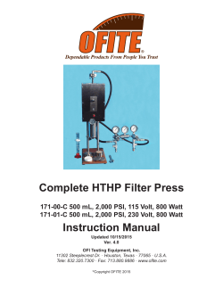 171-00-C - HTHP Filter Press, 500 mL, Single-End, N2