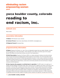 reading to end racism, inc.