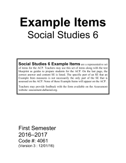 Social Studies 6