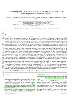 Gas and dust productions of Comet 103P/Hartley 2 from millimetre