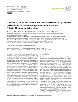 Air-sea CO2 fluxes and the controls on ocean surface pCO2