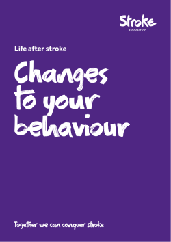 Changes to your behaviour