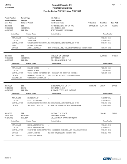 May 2012 - Summit County Government