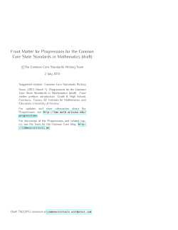 a draft of the front matter for the Progressions