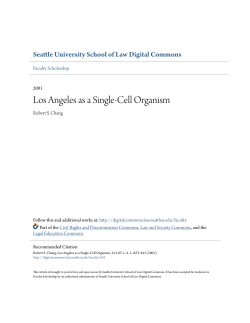 Los Angeles as a Single-Cell Organism