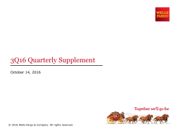 3Q16 Quarterly Supplement