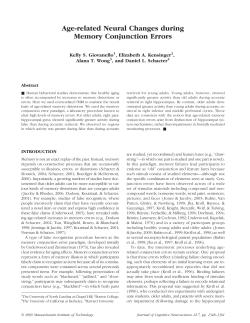 Age-related Neural Changes during Memory Conjunction Errors