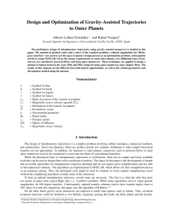 Design and Optimization of Gravity-Assisted Trajectories to Outer