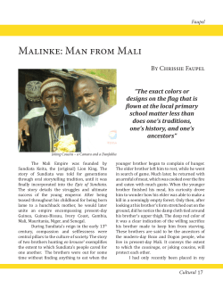 Malinke: Man from Mali - Kaleidoscope International Journal