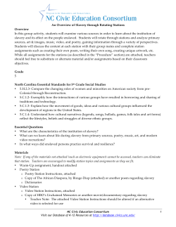 An!Overview!of!Slavery! - Database of K