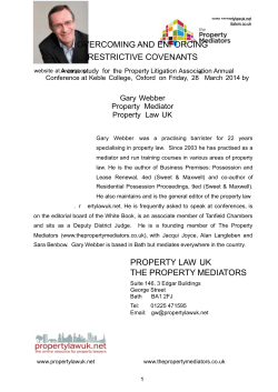 28.03.2014. Annual Conference. Overcoming and enforcing