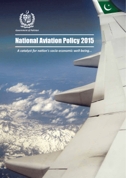 National Aviation Policy 2015 - Pakistan Civil Aviation Authority