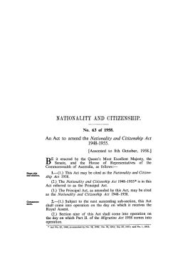 nationality and citizenship.