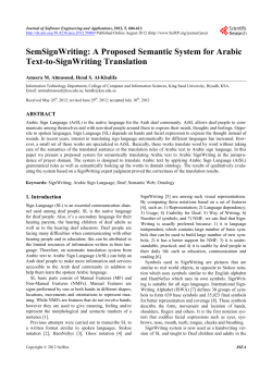 SemSignWriting: A Proposed Semantic System for Arabic Text