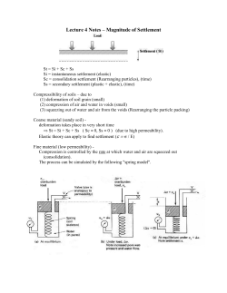 Lecture 4 Notes &ndash; Magnitude of Settlement