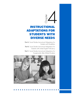 instructional adaptations for students with diverse needs