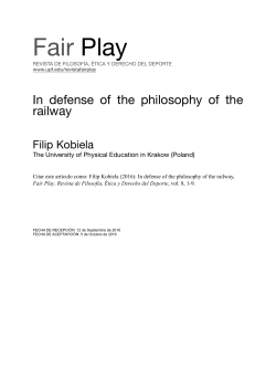 In defense of the philosophy of the railway.